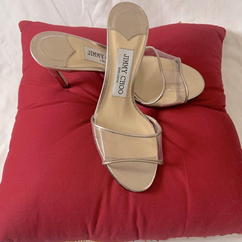 Jimmy Choo Metallic Sandal Size 5